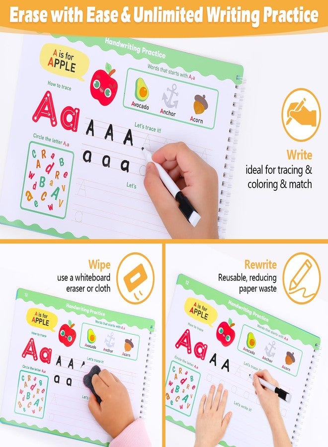 أنشطة تعليمية لمرحلة ما قبل المدرسة من ثبوكسز - كتاب أنشطة للأطفال، كتب تلوين وتتبع تعليمية مبكرة مع تمارين كتابة للأطفال من سن 3 إلى 5 سنوات، مواد دراسية عن التوحد، هدايا أعياد الميلاد - Image 3